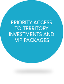 PRIORITY ACCESS TO TERRITORY INVESTMENTS AND VIP PACKAGES